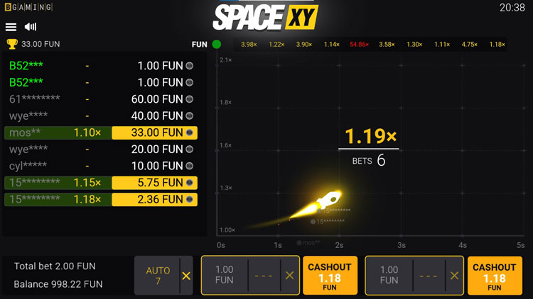 Space XY slot machine gameplay